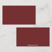 Standard Burgundy Visitekaartje (Voorkant / Achterkant)