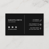 Standard de beauté moderne, Carte de visite de 3,5 (Dos)