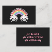 Standard de sécurité et de calme, Carte de visite  (Devant / Derrière)