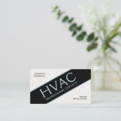 Standard HVAC bleu gris, Carte de visite de 3,5 po (Debout devant)