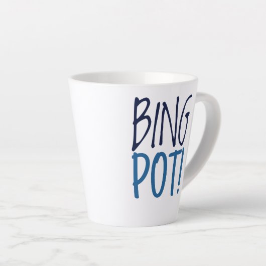 Standard Latte Mug - Bing Pot! (Angle droit)