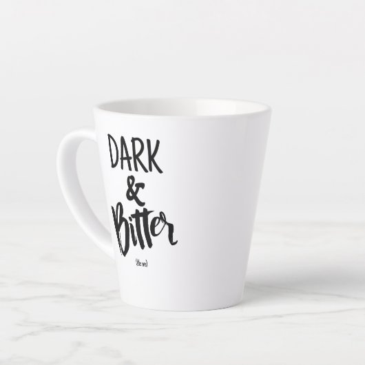 Standard Latte Mug - Dark & Bitter (Angle gauche)