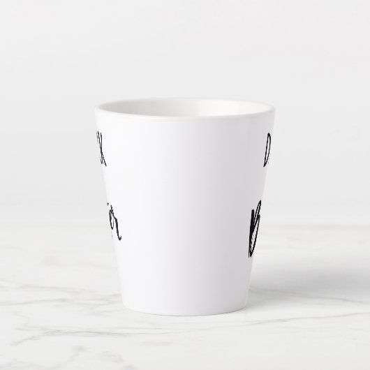 Standard Latte Mug - Dark & Bitter (Devant)