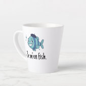 Standard Latte Mug - Je m'en fish Mok (Linkerhoek)