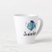 Standard Latte Mug - Je m'en fish Mok (Rechterhoek)