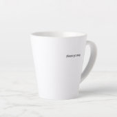 Standard Latte Mug - Please Go Away. (Angle droit)
