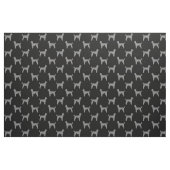 Standard Poodle Silhouettes Pattern Grey and Black Stof (Fat Quarter)