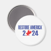 Standard Restore America Circle Magnet (Recto/Verso)