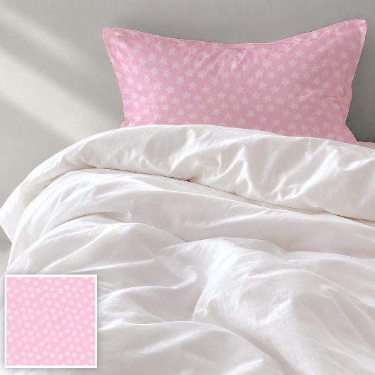 Standard Roze Sterren Worp Kussensloop