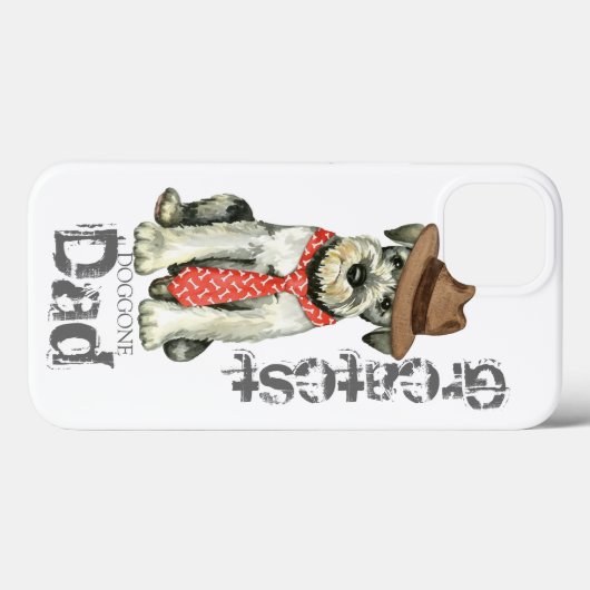 Standard Schnauzer Dad Case-Mate iPhone Case (Achterkant (horizontaal))