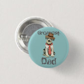 Standard Schnauzer Dad Ronde Button 3,2 Cm (Voorkant /achterkant)
