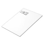 Standard Schnauzer Dog Cartoon Notitieblok (Schuin)