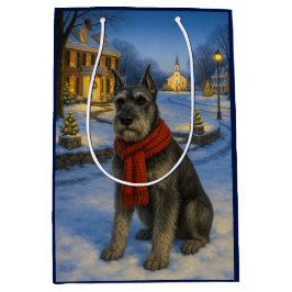 Standard Schnauzer Holiday  Medium Cadeauzakje