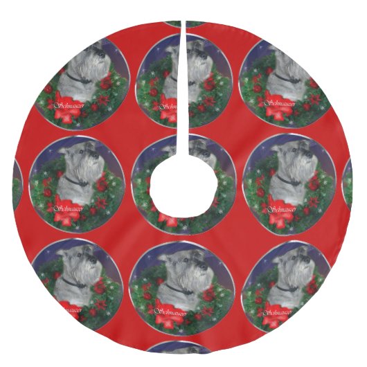 Standard Schnauzer Kerstmis Kerstboom Rok (Voorkant)