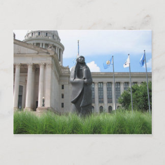 Standbeeld bij het Kapitaal van de Staat van Briefkaart