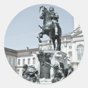 Standbeeld Friedrich Wilhelm I in Berlijn Ronde Sticker