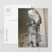 Standbeeld in het Vaticaan Briefkaart (Voorkant / Achterkant)