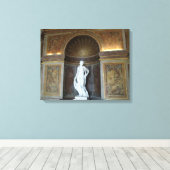 Standbeeld in Versailles Canvas Afdruk (Insitu (Houten vloer))