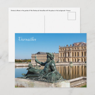 Standbeeld Le Rhone in de tuin van het kasteel van Briefkaart