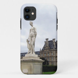 standbeeld op de Louvre-gronden iPhone 11 Hoesje