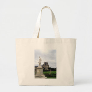 standbeeld op de Louvre-gronden Grote Tote Bag