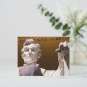 Standbeeld van Abraham Lincoln, Lincoln Memorial Briefkaart (Staand voorkant)