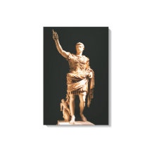 Standbeeld van Augustus Caesar Canvas Print
