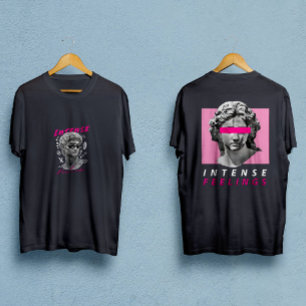 Standbeeld van David met bril intense gevoelens T-shirt