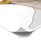 standbeeld van David Michelangelo Floral Poster (Hoek)