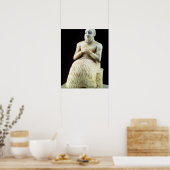 standbeeld van de ambtenaar Ebih-Il uit de tempel  Poster (Keuken)