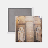 Standbeeld van de farao Ramses II, Luxor Tempel Magneet (Voorkant / Achterkant)
