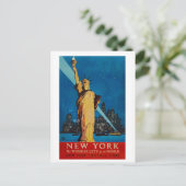  standbeeld van de stad New York Briefkaart (Staand voorkant)