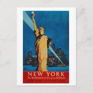 standbeeld van de stad New York Briefkaart