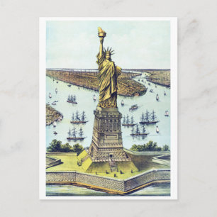  standbeeld van de stad New York Briefkaart