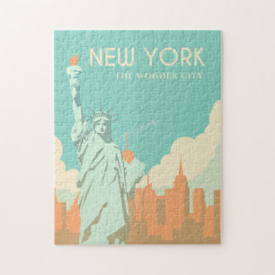 standbeeld van de stad New York Legpuzzel
