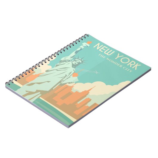 standbeeld van de stad New York Notitieboek (Linkerzijde)