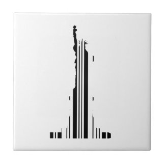 STANDBEELD VAN DE VRIJHEID BAR CODE New York Barco Tegeltje
