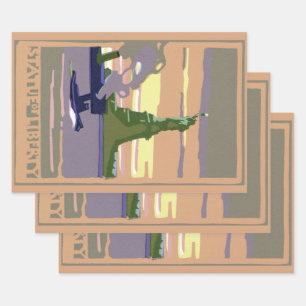 Standbeeld van de Vrijheid in New York City, Reisr Inpakpapier Vel