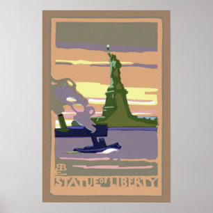 Standbeeld van de Vrijheid in New York City, Vinta Poster
