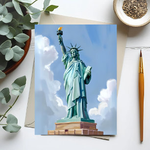 Standbeeld van de Vrijheid New York City Briefkaart