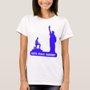 Standbeeld van de Vrijheid, waarheid vrede & harmo T-shirt