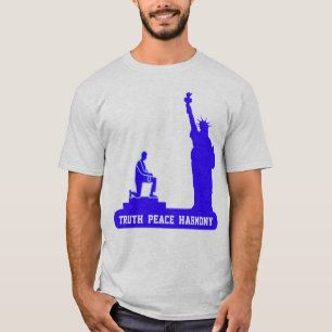 Standbeeld van de Vrijheid, waarheid vrede & harmo T-shirt