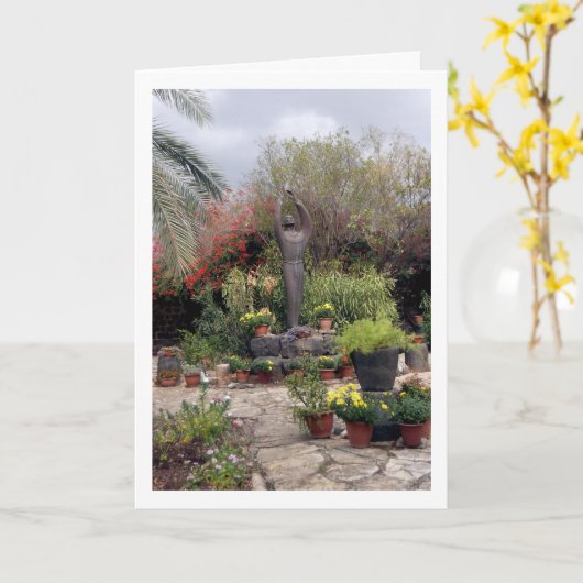 Standbeeld van Frans van Assisi in Kafarnaüm Kaart (Gele Bloem)