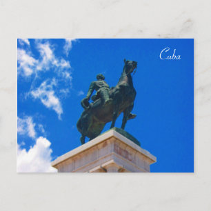 standbeeld van havana briefkaart