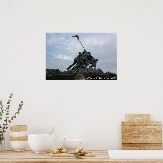 standbeeld van het Poster Iwo Jima (Keuken)