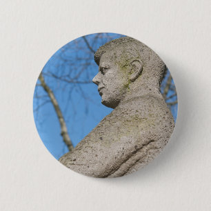 Standbeeld van John F. Kennedy in Bonn Ronde Button 5,7 Cm