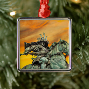 Standbeeld van Kusunoki Masashige, Japan Metalen Ornament