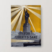 Standbeeld van Liberty Torch & US Navy Tweede Were Button (Voorkant)
