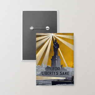 Standbeeld van Liberty Torch & US Navy Tweede Were Button