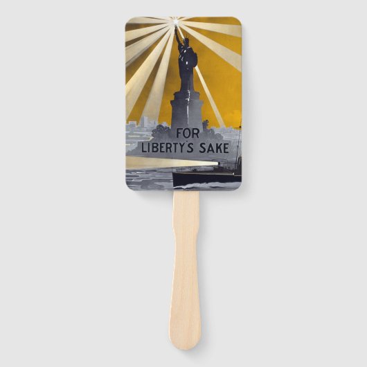 Standbeeld van Liberty Torch & US Navy Tweede Were Handwaaier (Voorkant)